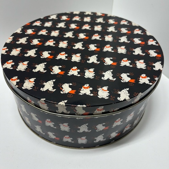 Wonderful vintage 80s Halloween ghost tin with original Eaton’s tag - Picture 2 of 11